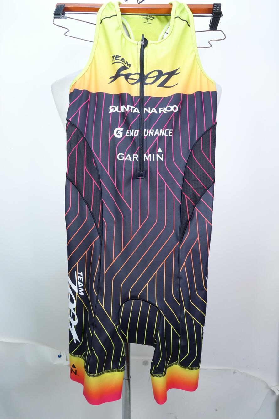 Team Zoot Tri Suit Womens Large Multicolor Racing As One Padded Jersey